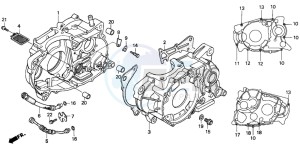 NX650 500 DOMINATOR drawing CRANKCASE