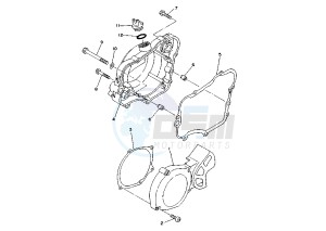 YZ N-LW 80 drawing CRANKCASE COVER