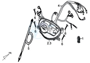 X'PRO 50 45KMH (L8) EU EURO4 drawing DASHBOARD / METER CABLE  / WIRE HARNESS