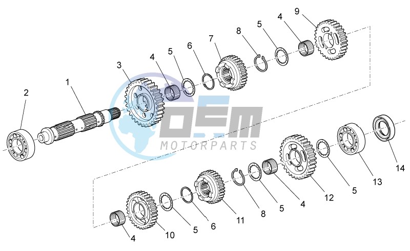 Driven shaft