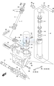 DF 250AP drawing Trim Cylinder