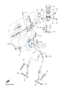 YZF-R6 R6 600 (1JSU 1JSV) drawing FRONT MASTER CYLINDER