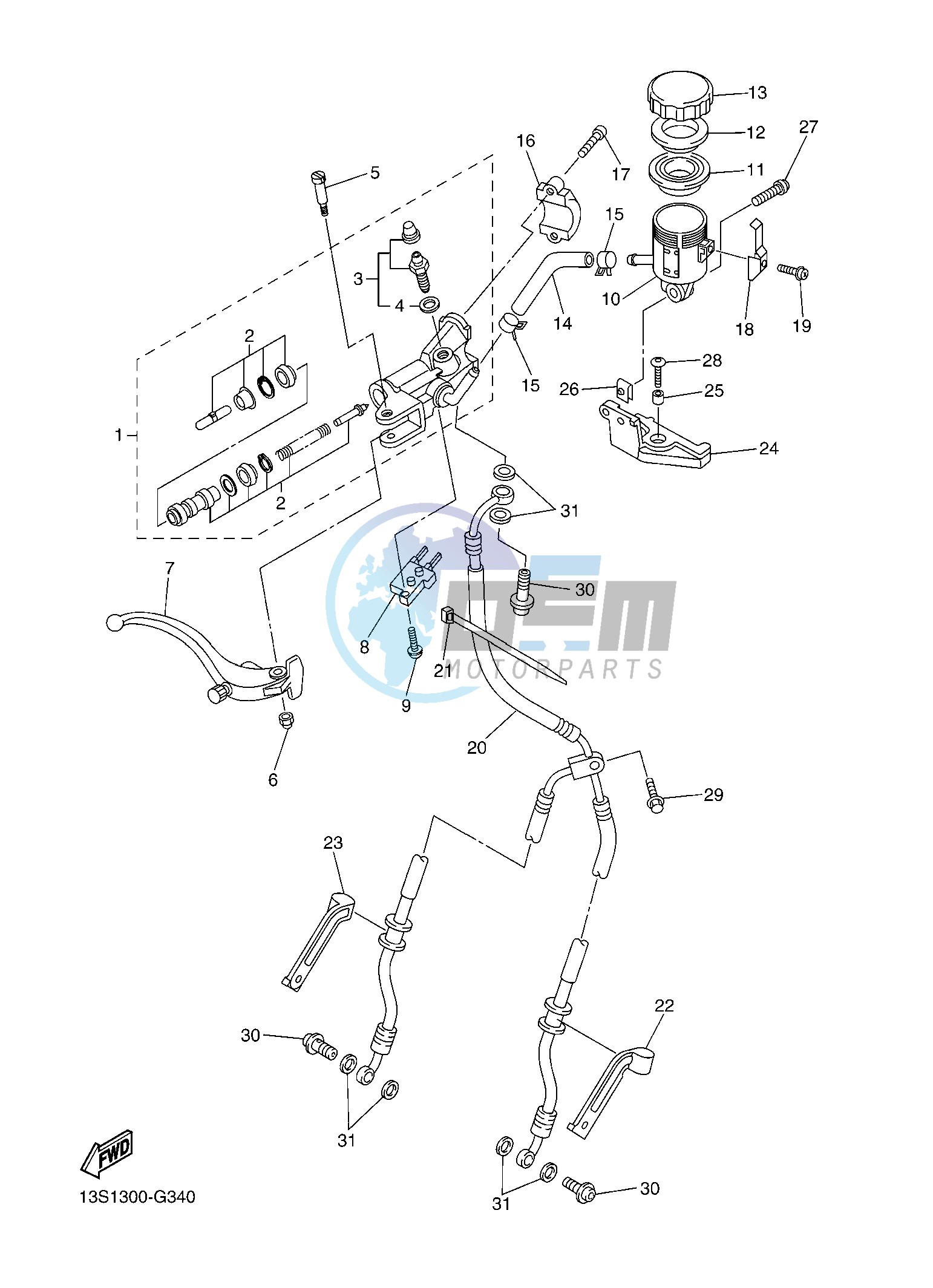 FRONT MASTER CYLINDER