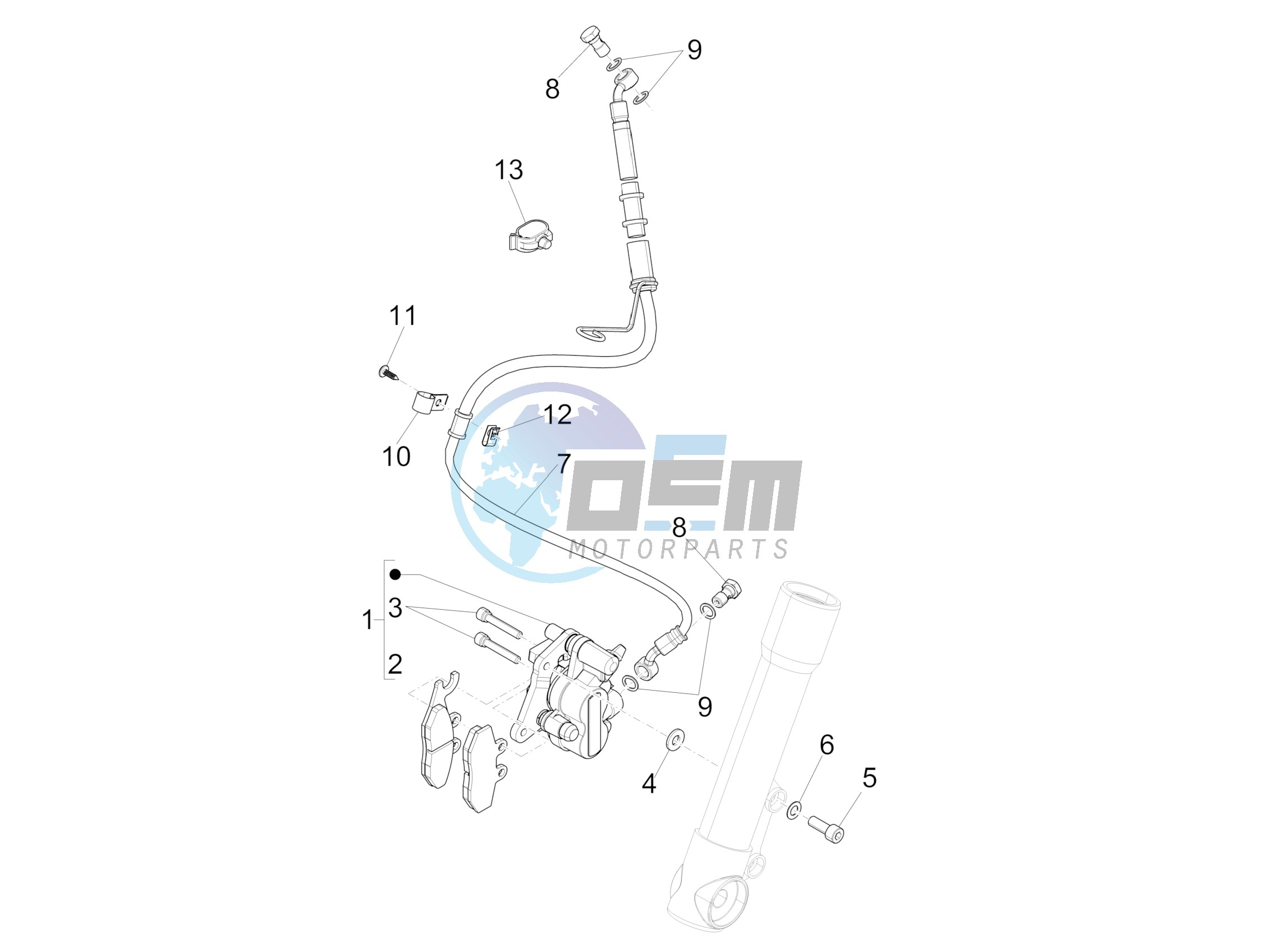 Brakes pipes - Calipers