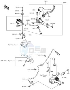 NINJA ZX-10R ZX1000SHFA XX (EU ME A(FRICA) drawing Front Master Cylinder