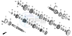 CBF600S drawing TRANSMISSION (CBF600S8/SA8/N8/NA8)