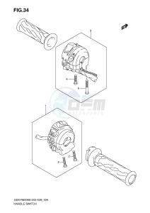 GSX-R600 (E3-E28) drawing HANDLE SWITCH