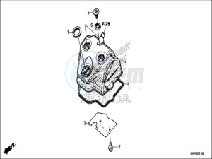 CRF450RXH Europe Direct - (ED) drawing CYLINDER HEAD COVER