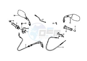 MASK EU2 - 50 cc drawing HANDLEBAR CONTROLS