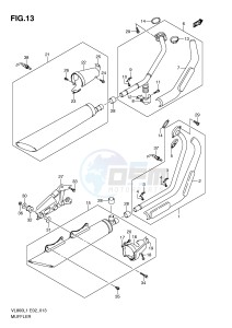 VL800 (E2) VOLUSIA drawing MUFFLER