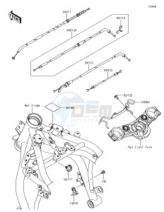 NINJA 650 EX650KHF XX (EU ME A(FRICA) drawing Cables