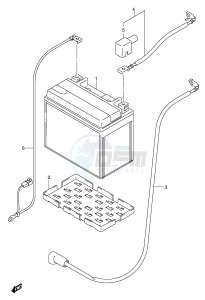 GSX-R750 (E2) drawing BATTERY