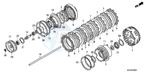 GL1800F GoldWing - GL1800-F 2ED - (2ED) drawing CLUTCH