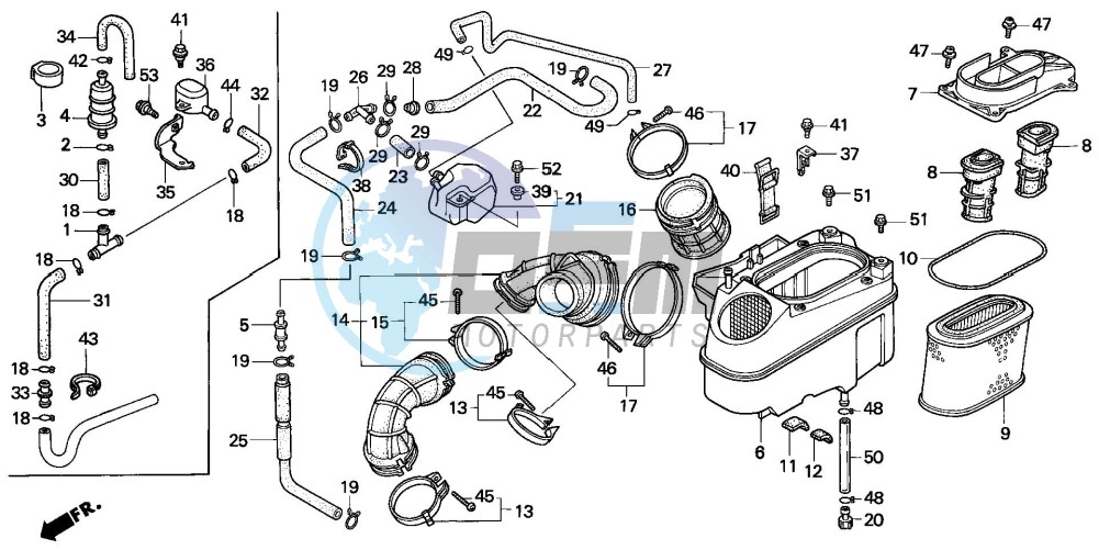 AIR CLEANER (VT1100C2-EXCEPT CM/2CM)