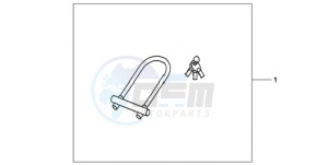 CBR1000RRA Europe Direct - (ED / HRC) drawing U-LOCK