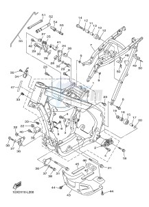 WR450F (1DX3) drawing FRAME