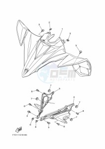 YFZ450R YFZ45YSSK (BW2L) drawing FRONT FENDER