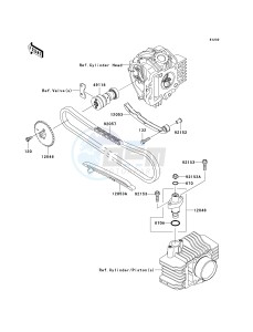 KLX 110 A (KLX110 MONSTER ENERGY) (A6F-A9FA) A9F drawing CAMSHAFT-- S- -_TENSIONER