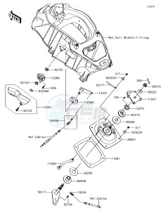 JET_SKI_ULTRA_310R JT1500NFF EU drawing Handle Pole