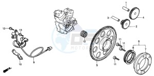 XL600V TRANSALP drawing PULSE GENERATOR/ STARTING CLUTCH