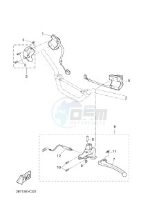 CW50LN BOOSTER (1WP3 1WP4) drawing HANDLE SWITCH & LEVER