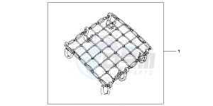 ST1300AC Pan Europoean -ST1300 CH drawing RUBBER NET A