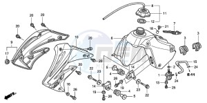 CR85R drawing FUEL TANK