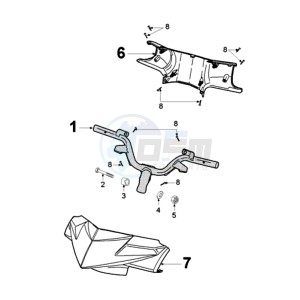 FIGHT 3 E 4T drawing HANDLEBAR