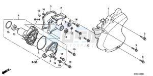 VTR2509 ED / LL MK drawing LEFT CRANKCASE COVER/WATE R PUMP