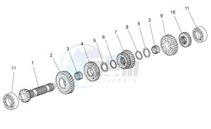 Norge 1200 IE 8V Polizia Stradale drawing Primary gear shaft