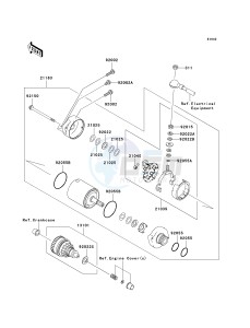 JT 1500 A [STX-15F] (A6F-A9F) A9F drawing STARTER MOTOR