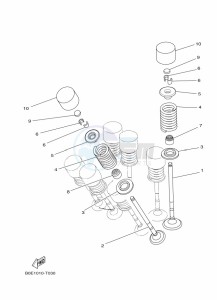 YZF320-A YZF-R3 (B2XH) drawing VALVE