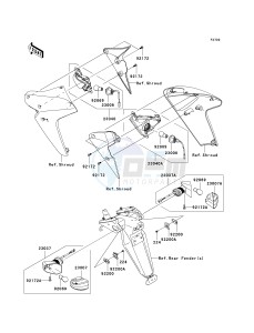 ER 650 A [ER-6N (AUSTRALIAN] (A6F-A8F) A7F drawing TURN SIGNALS