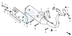 SFX50 drawing EXHAUST MUFFLER