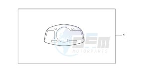 CBR600RR9 U / MME SPC 2U drawing METER PANEL