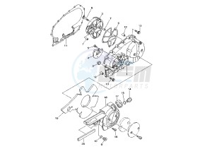 XP T-MAX 500 drawing CRANKCASE COVER, LEFT