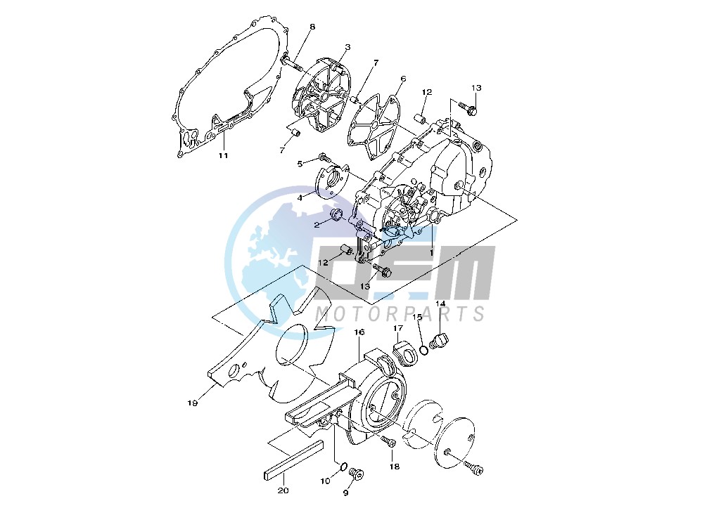 CRANKCASE COVER, LEFT