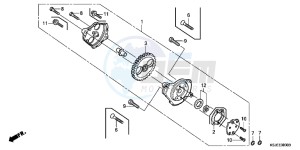 CRF100FB drawing OIL PUMP