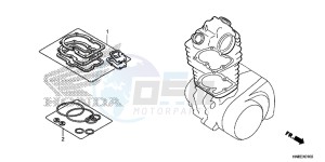 TRX680FAF TRX680 Europe Direct - (ED) drawing GASKET KIT A