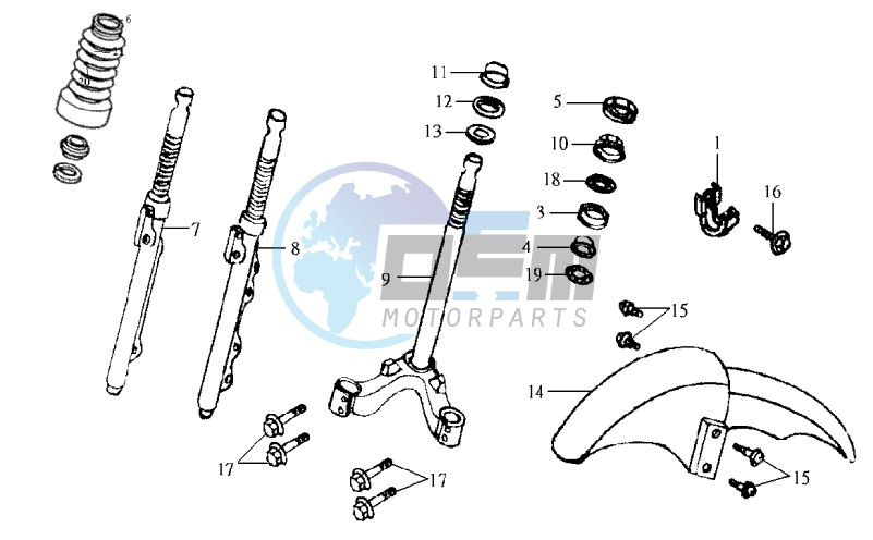 FRONT FORK/ FRONT FENDER