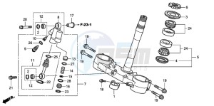 CRF450R drawing STEERING STEM (CRF450R8)