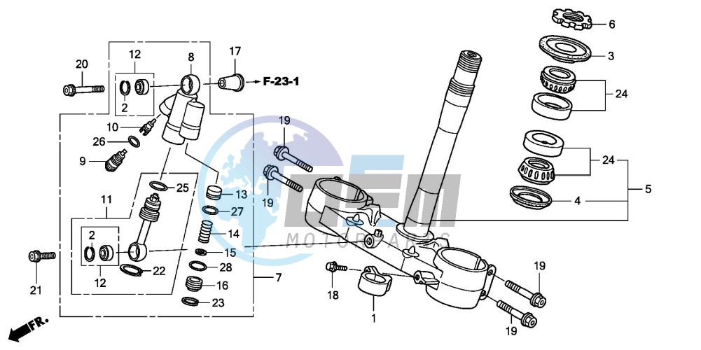 STEERING STEM (CRF450R8)