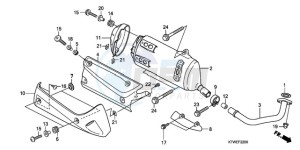 SH300A9 ED / ABS TBX drawing EXHAUST MUFFLER