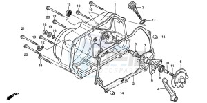 C50SW drawing RIGHT CRANKCASE COVER