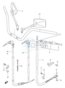 GZ250 (E1) drawing HANDLEBAR