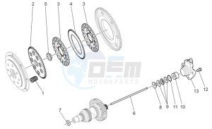 V 11 Cafe Ballabio 1100 drawing Clutch