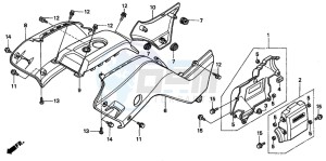 TRX450FM drawing BODY COVER