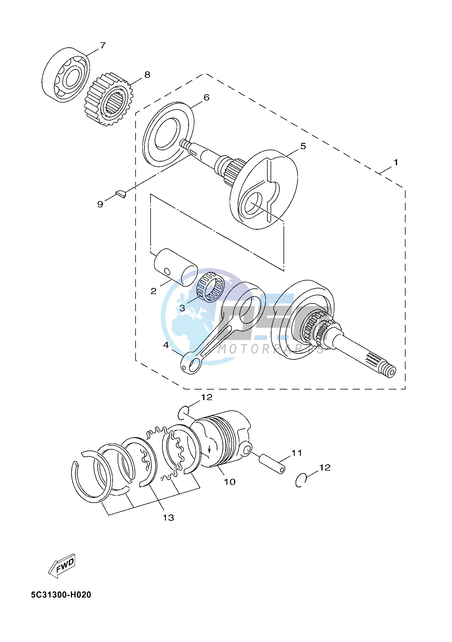 CRANKSHAFT & PISTON