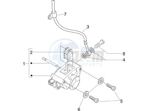 Liberty 50 2t Sport (UK) UK drawing Brakes hose  - Calipers