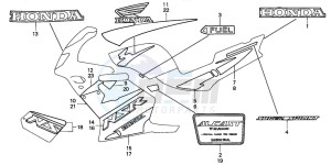 NSR125R drawing MARK